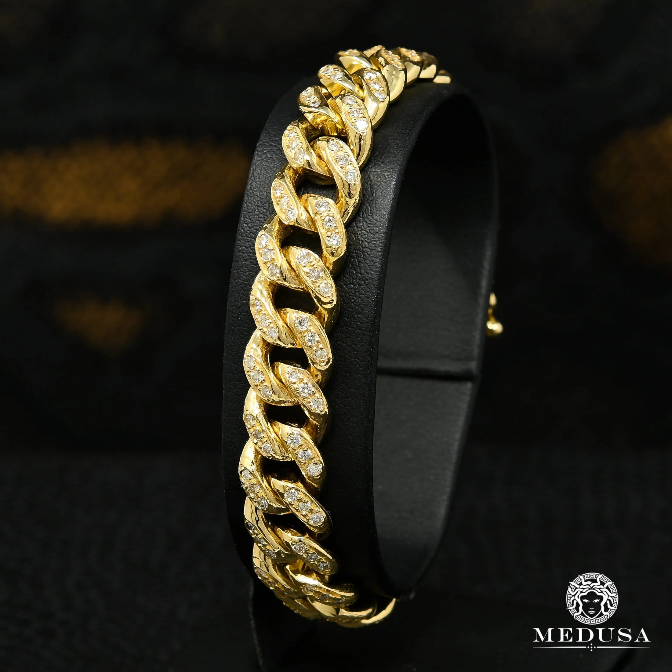 10mm Diamond Cuban Link Bracelet