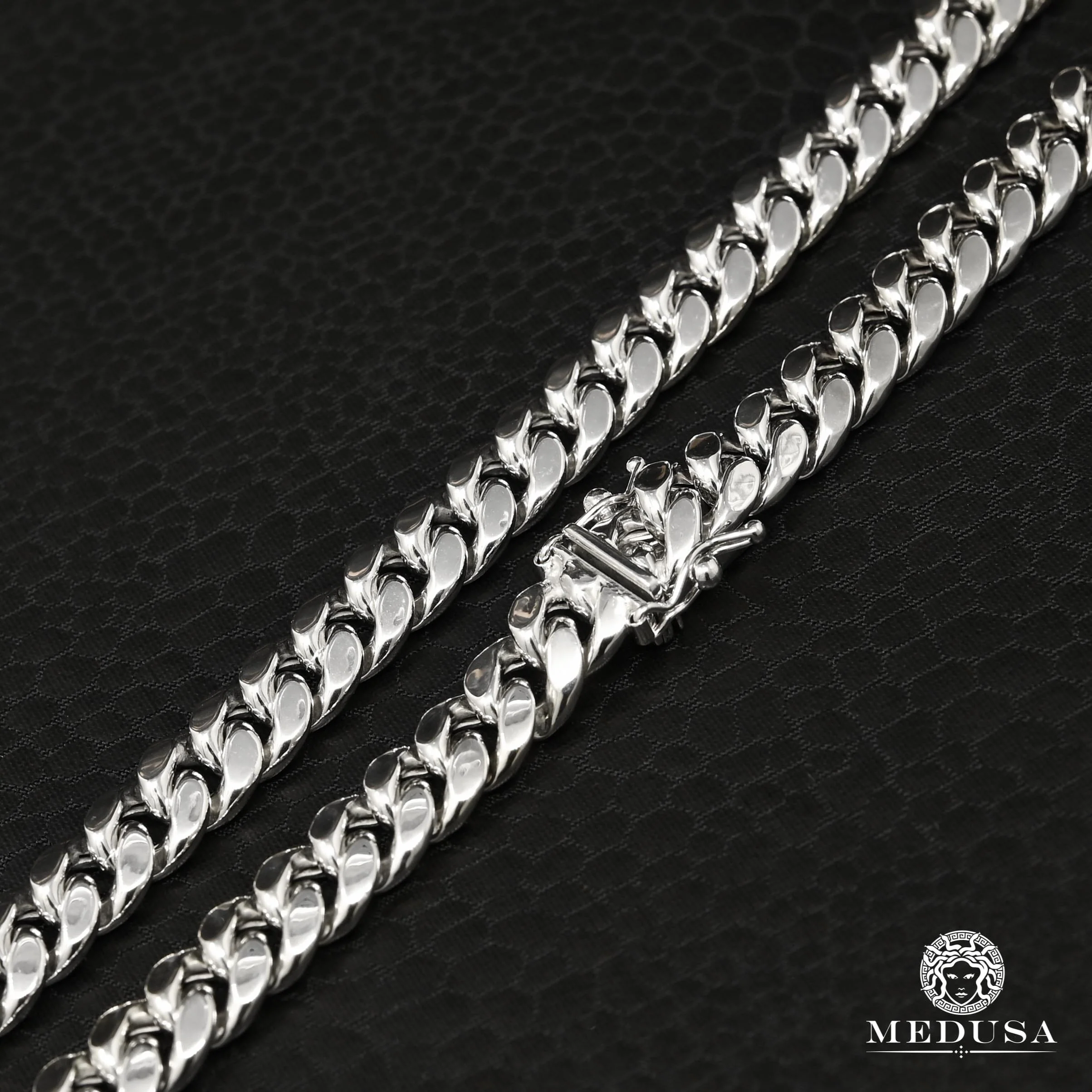 10mm Cuban Link White Gold - Image 2