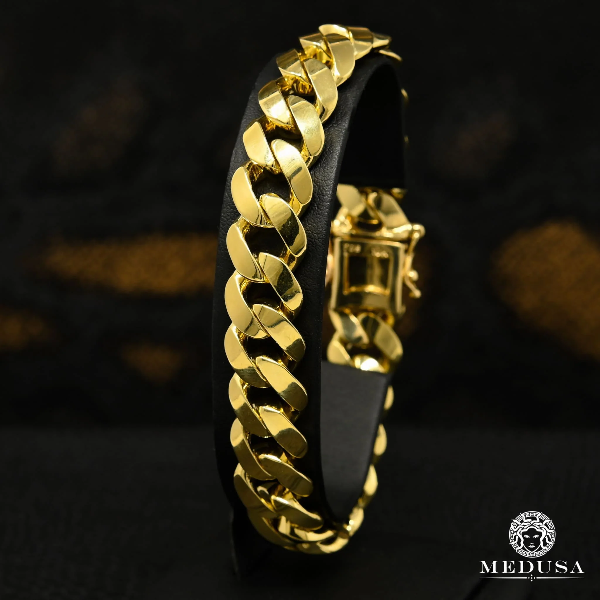 13.5mm Solid Cuban Bracelet