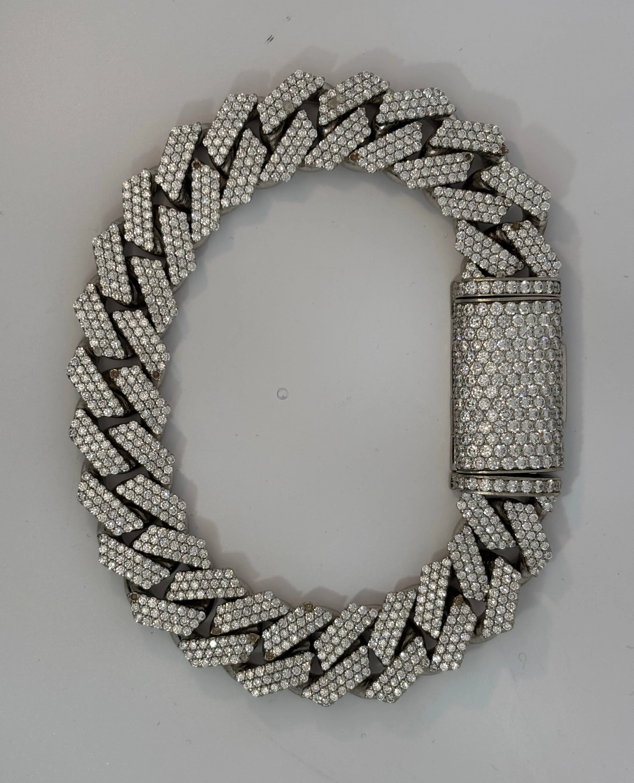 15mm Cuban diamond bracelet - Image 3