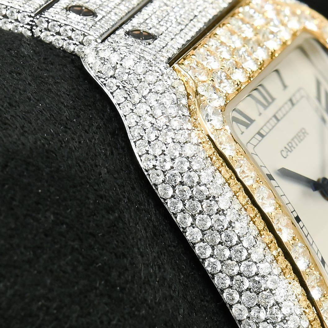 40mm Cartier Santos 100 XL - Fully Iced  - Image 3