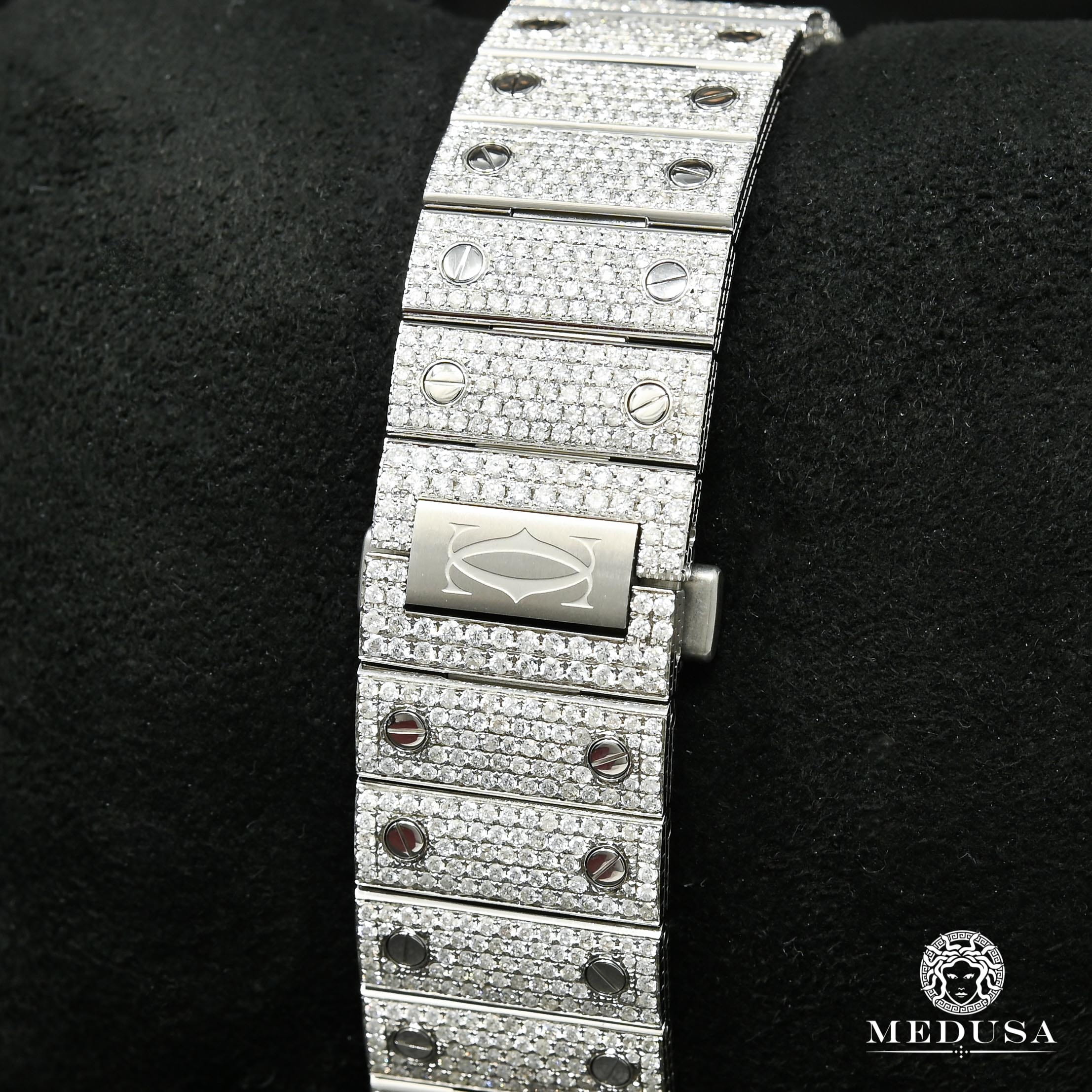 40mm Cartier Santos 100 XL - Fully Iced  - Image 4
