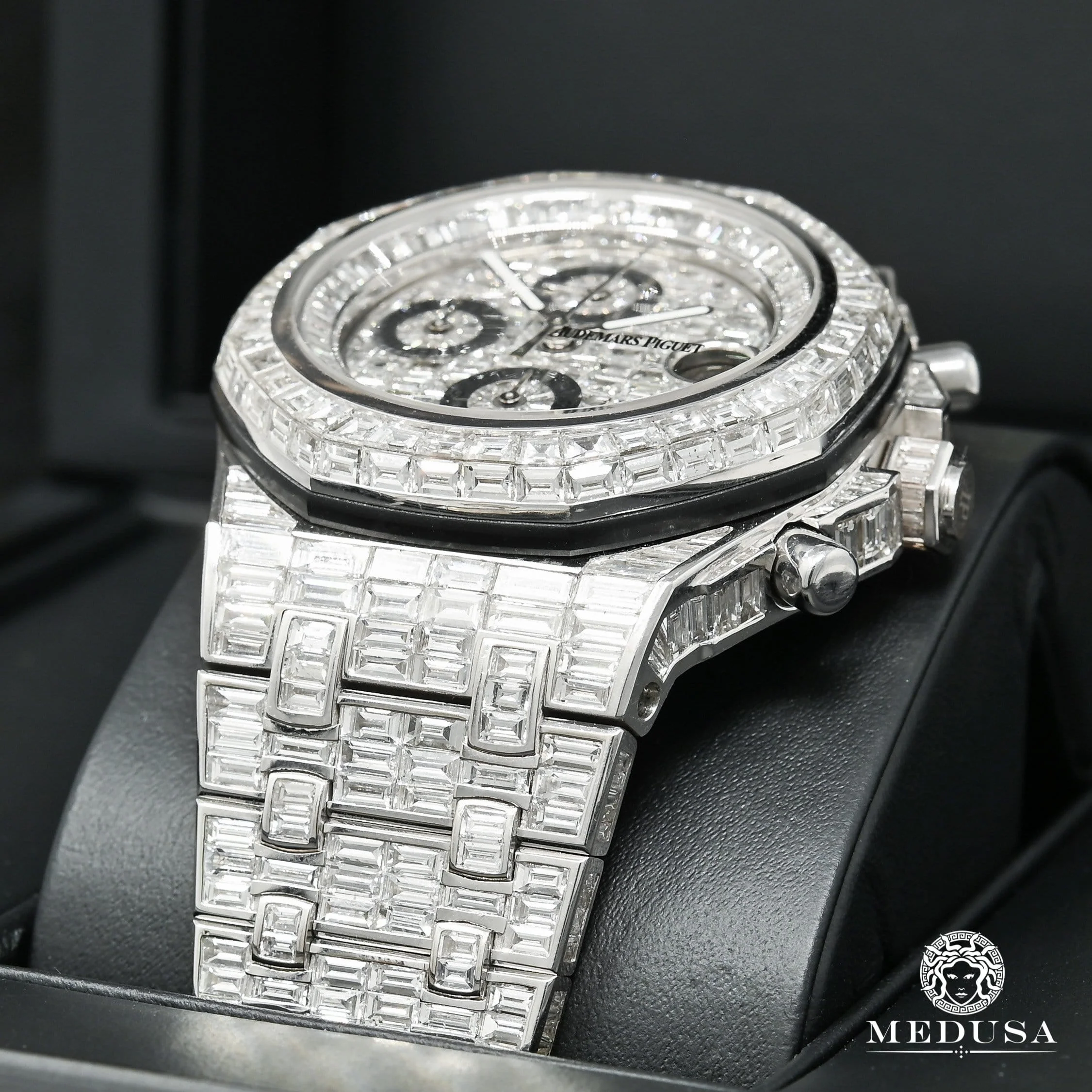 42mm Audemars Piguet Offshore - Full Iced Emerald Cut - Image 4