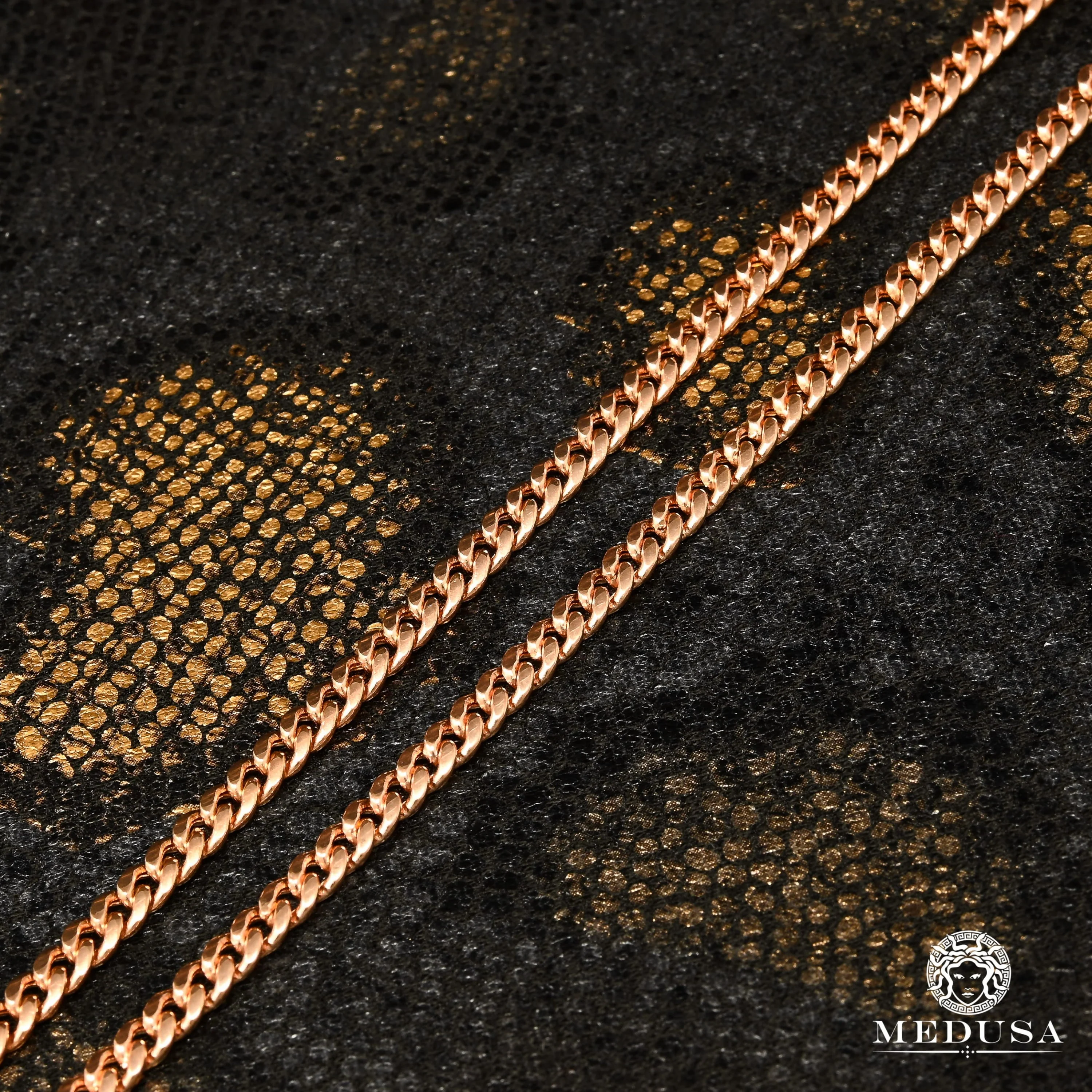 4mm Cuban 585 Rose Gold  - Image 2