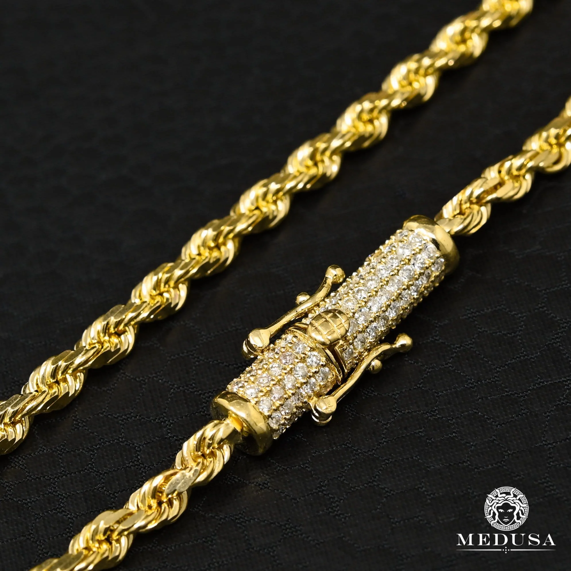 4mm Rope Solid Diamond Lock - Image 2