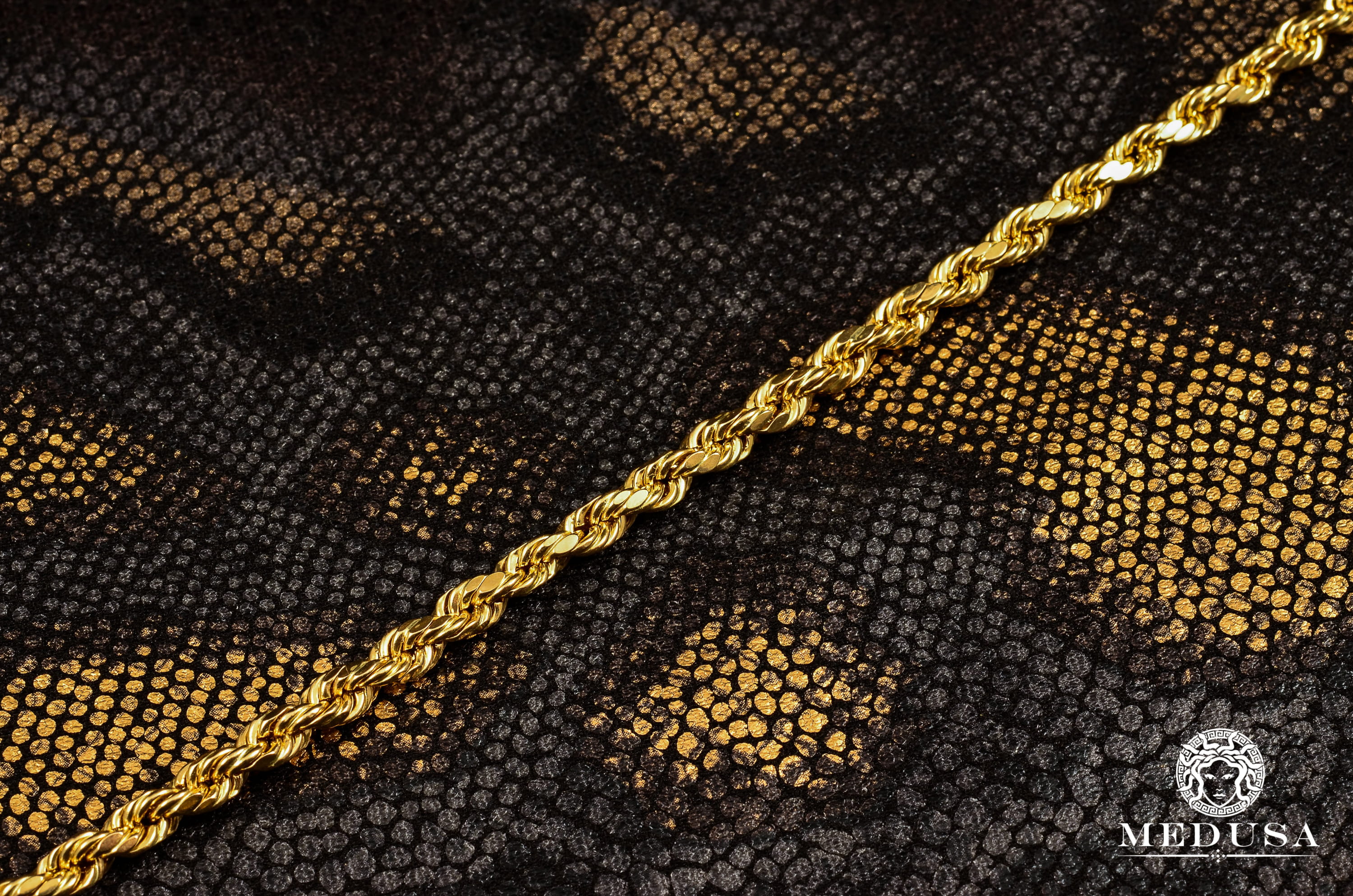 6.5mm Rope Bracelet Diamond Cut  - Image 3