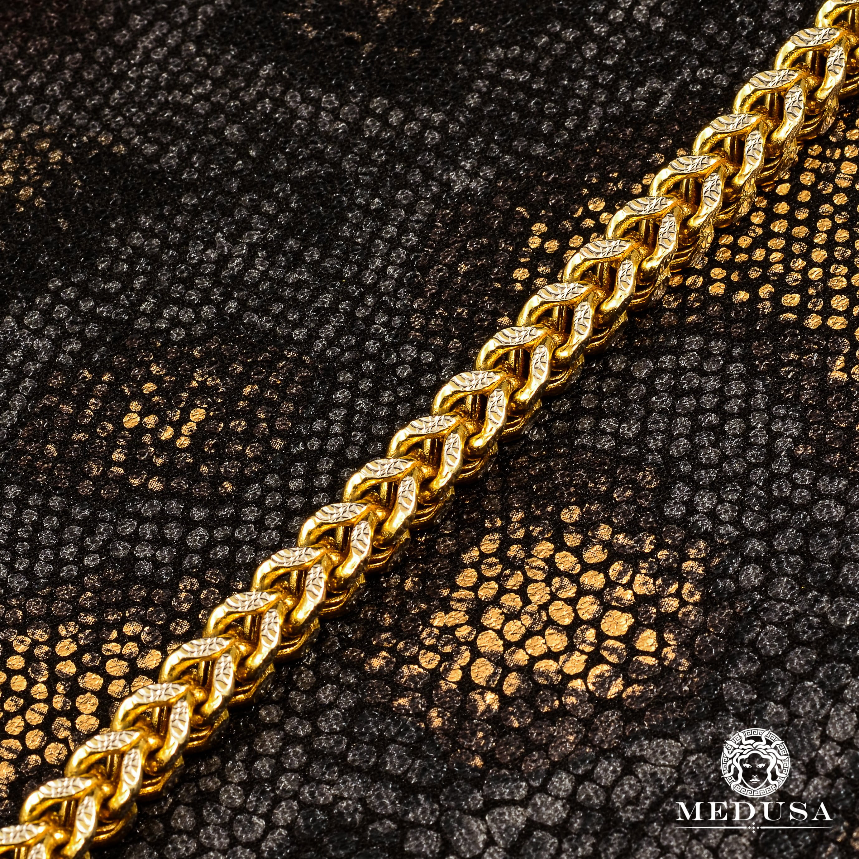 6mm Two-Tone Franco Bracelet