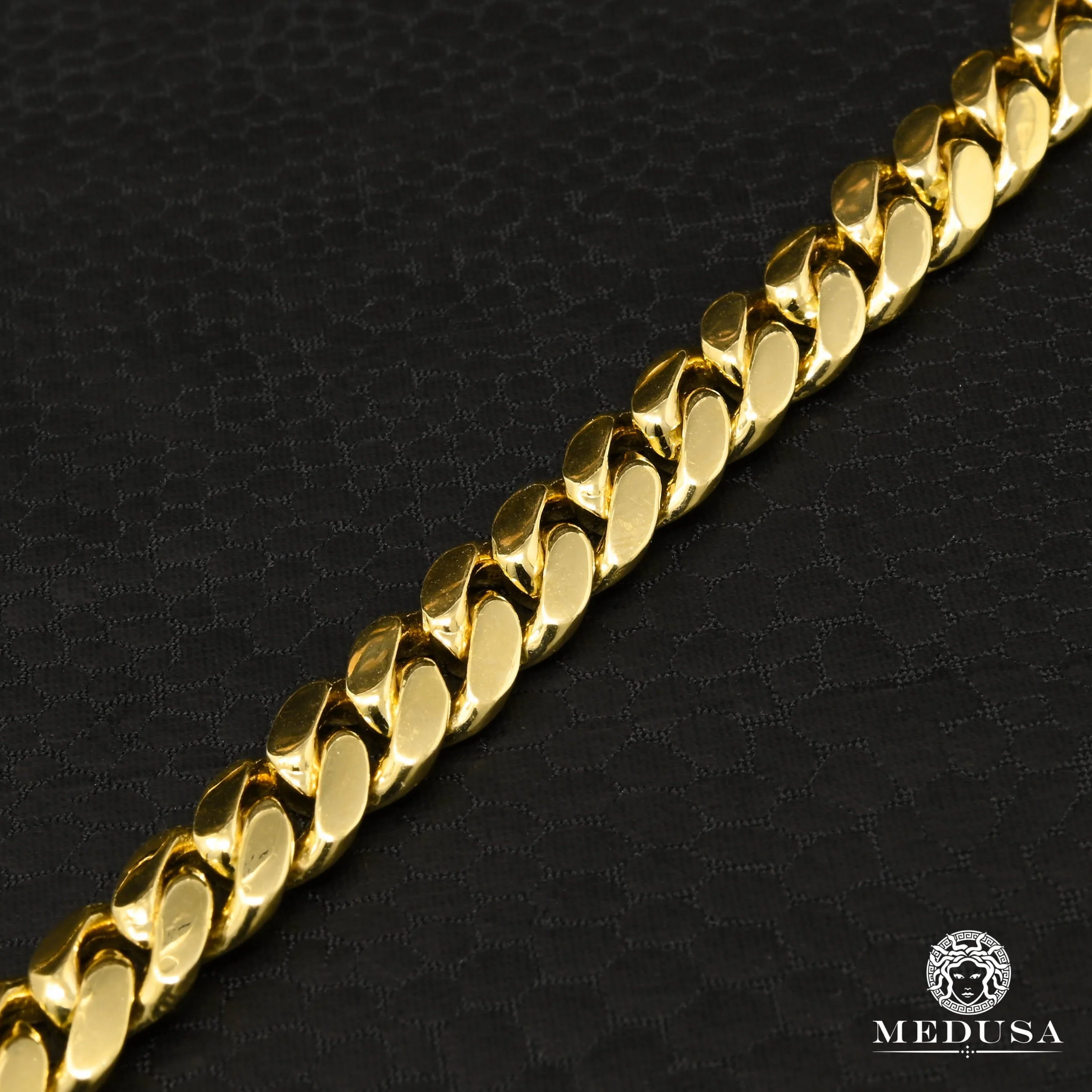 8mm Cuban Bracelet Solid Diamond Lock  - Image 2