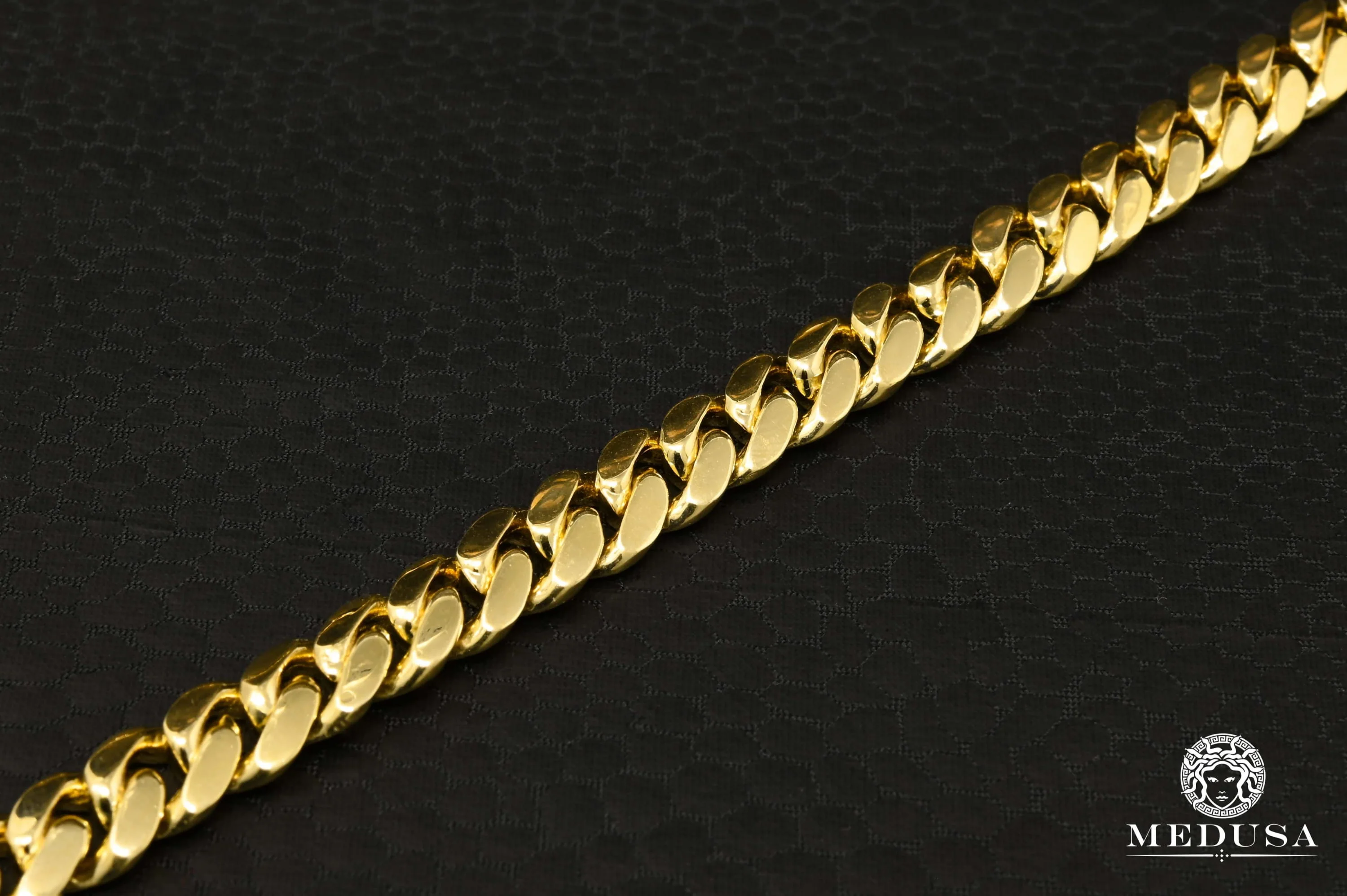 8mm Cuban Bracelet Solid Diamond Lock  - Image 4