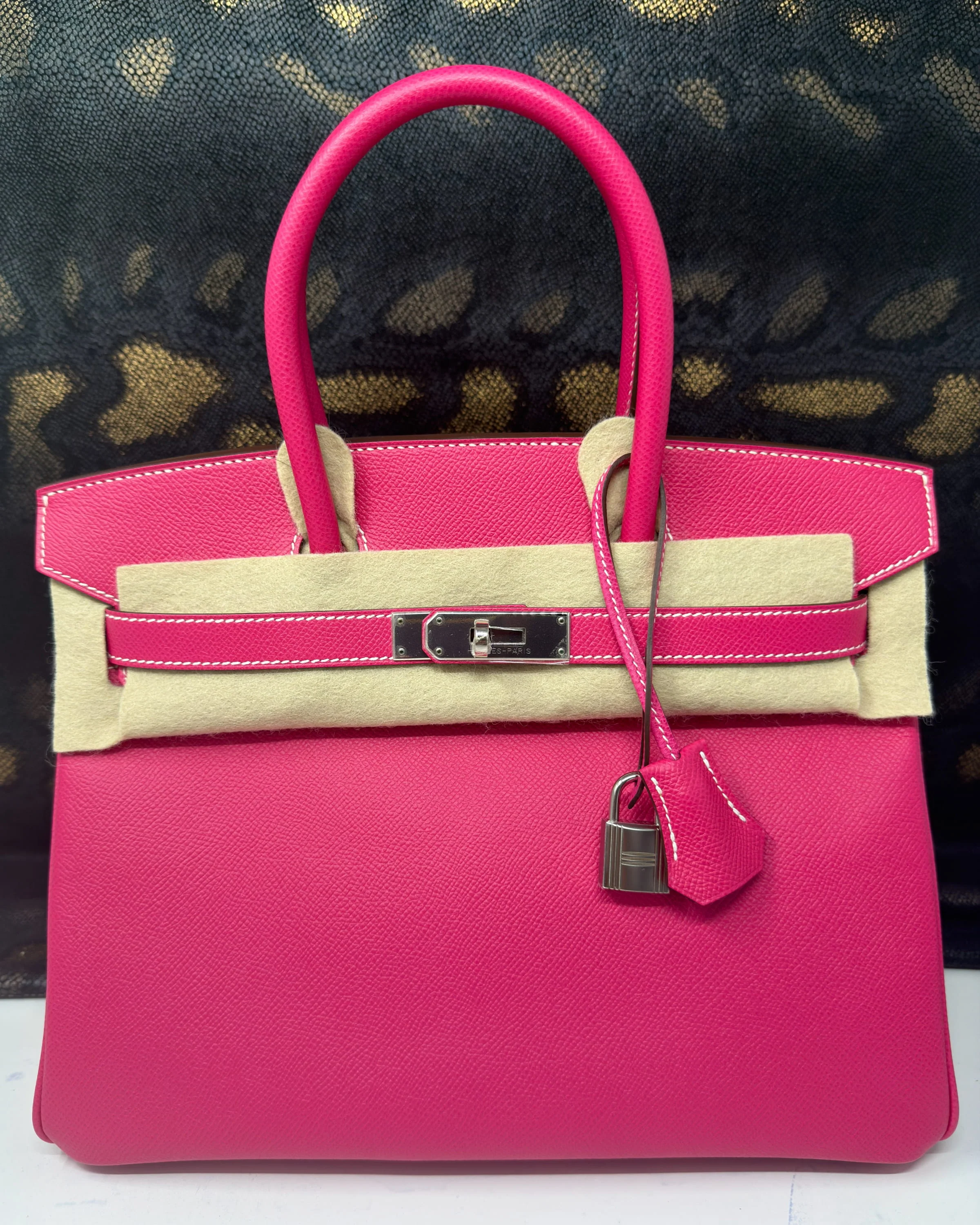 Birkin 30 Epsom Rose Tyrien Palladium Hardware