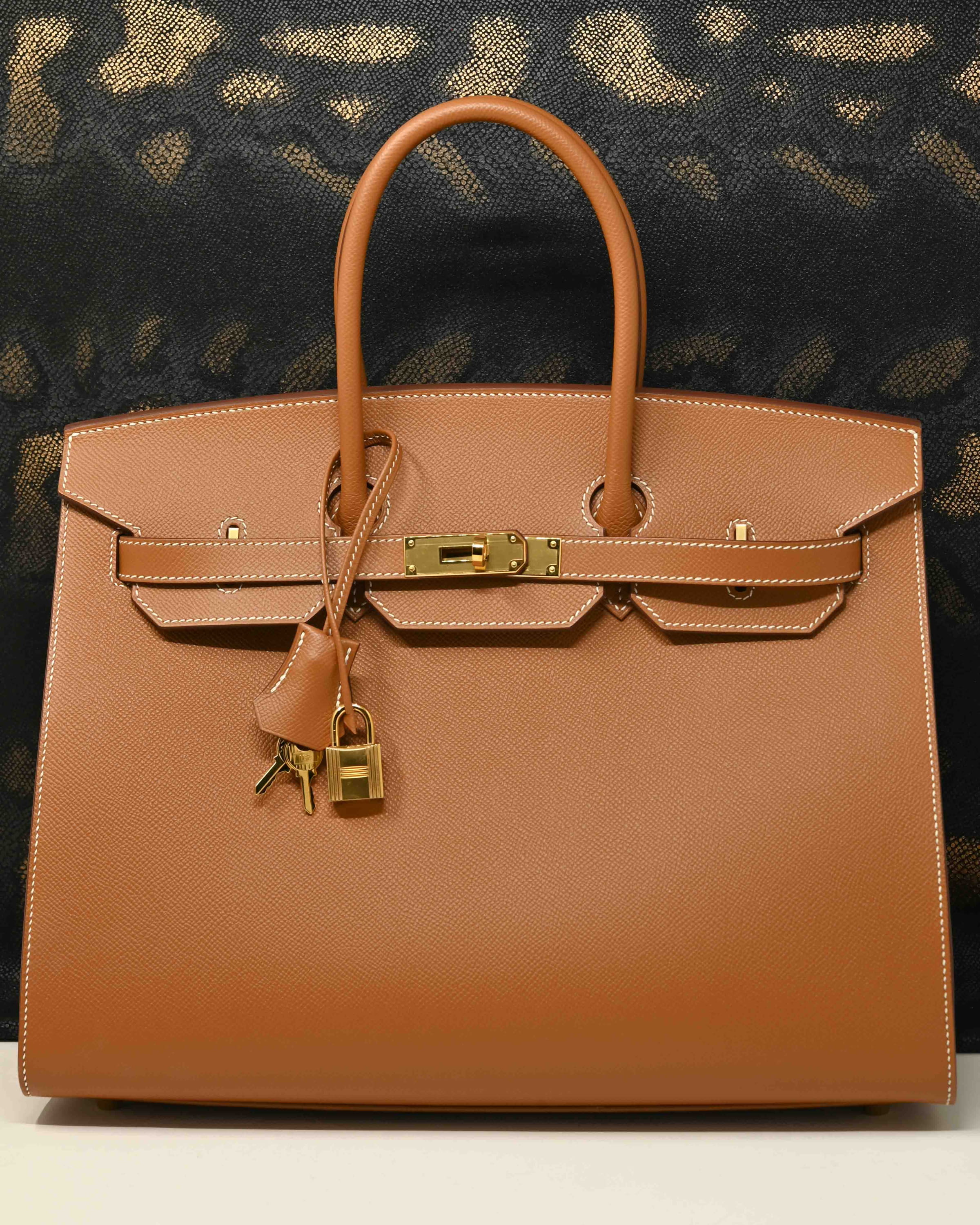 Birkin 35 Gold Epsom Gold Hardware - BRAND NEW - Image 3