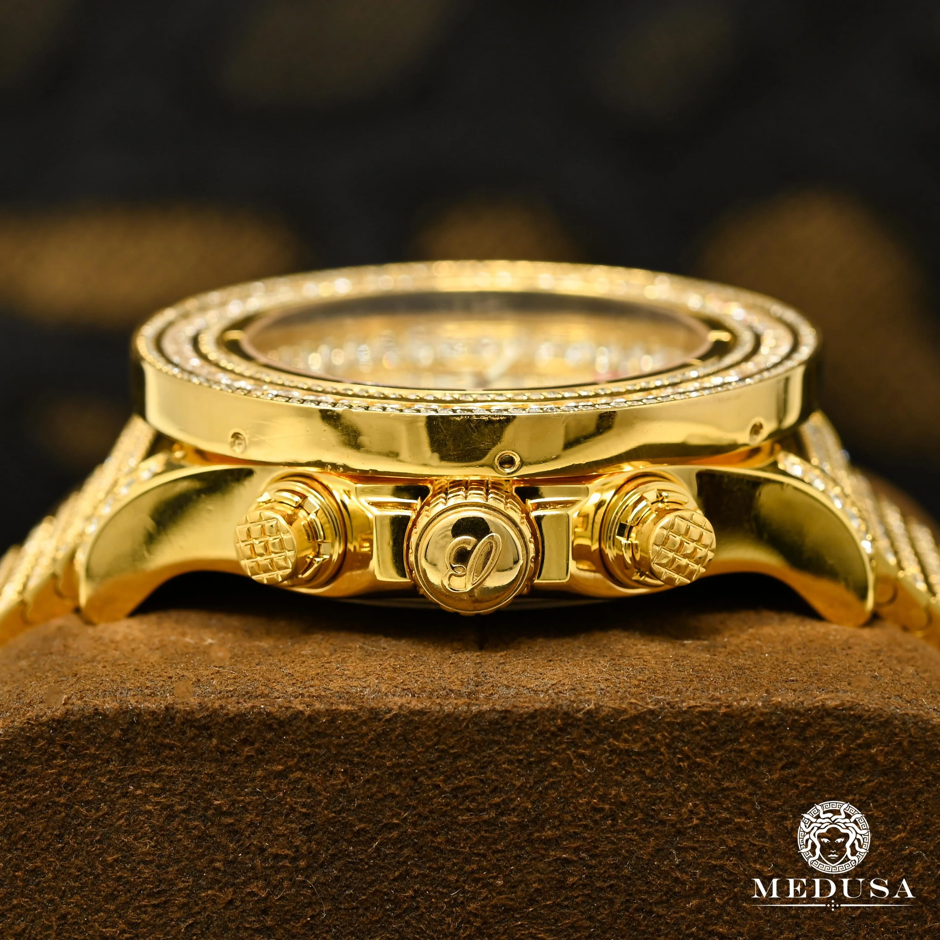 Breitling Super Avenger - Gold Iced Out - Image 4