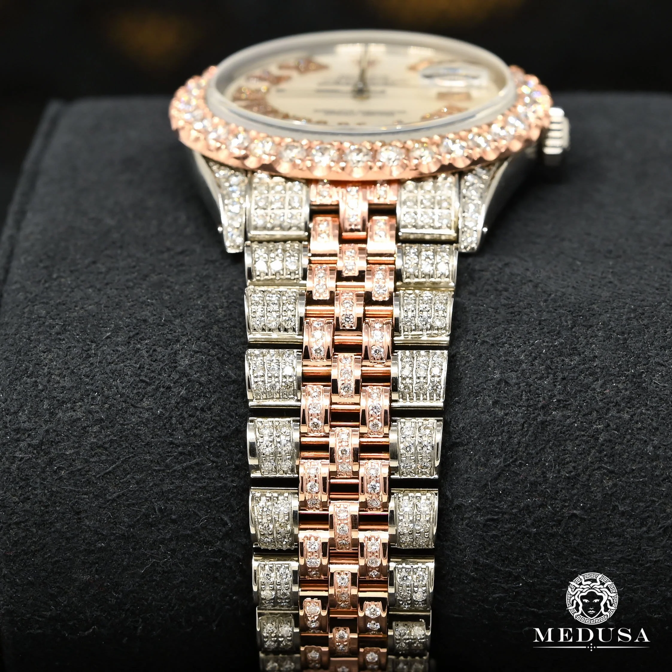 Datejust 36mm - Two-Tone Rose Full Iced - Image 5