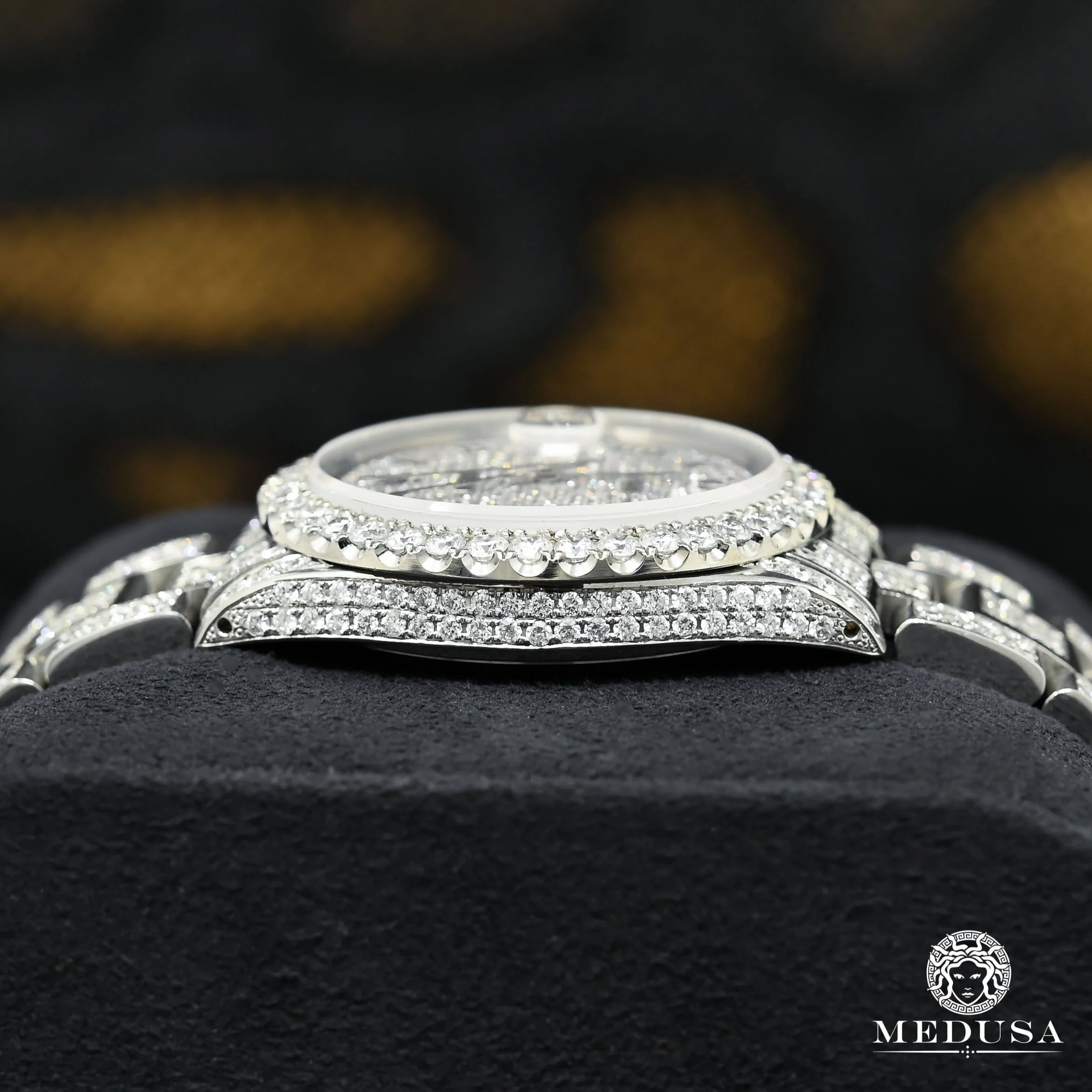 Rolex Datejust 36mm - Arabic Red Oyster Iced - Image 4