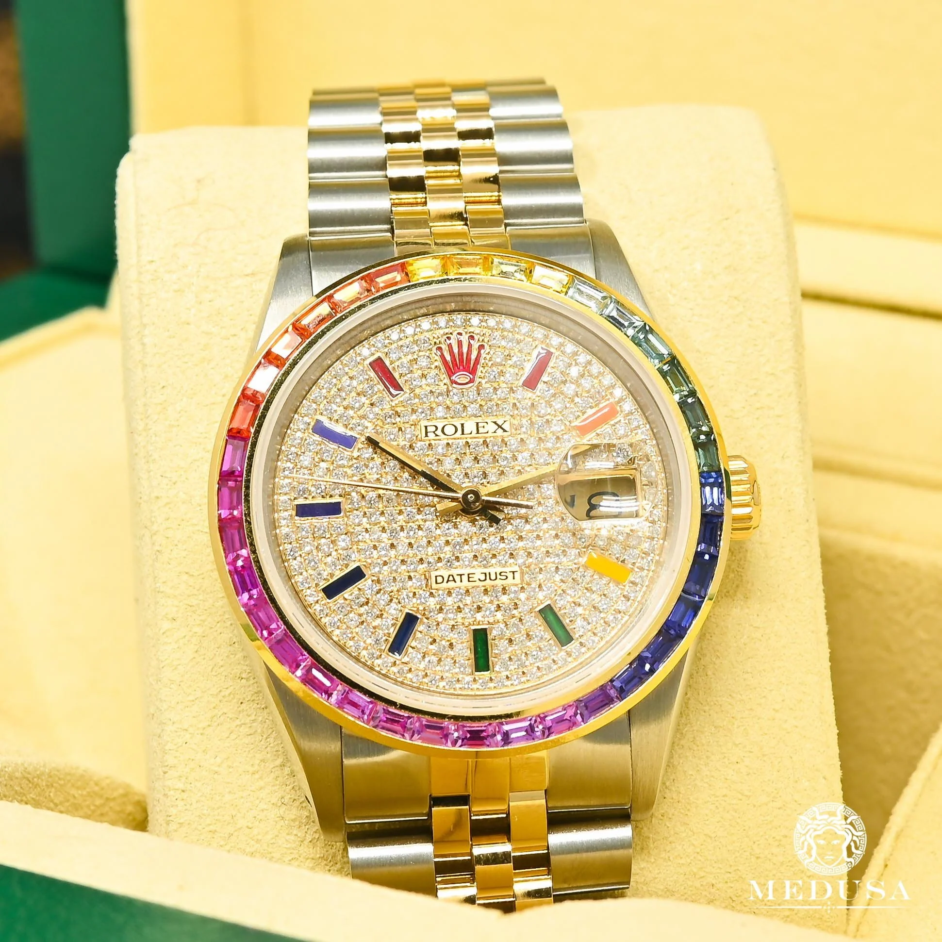 Rolex Datejust 36mm - Iced Rainbow - Image 3