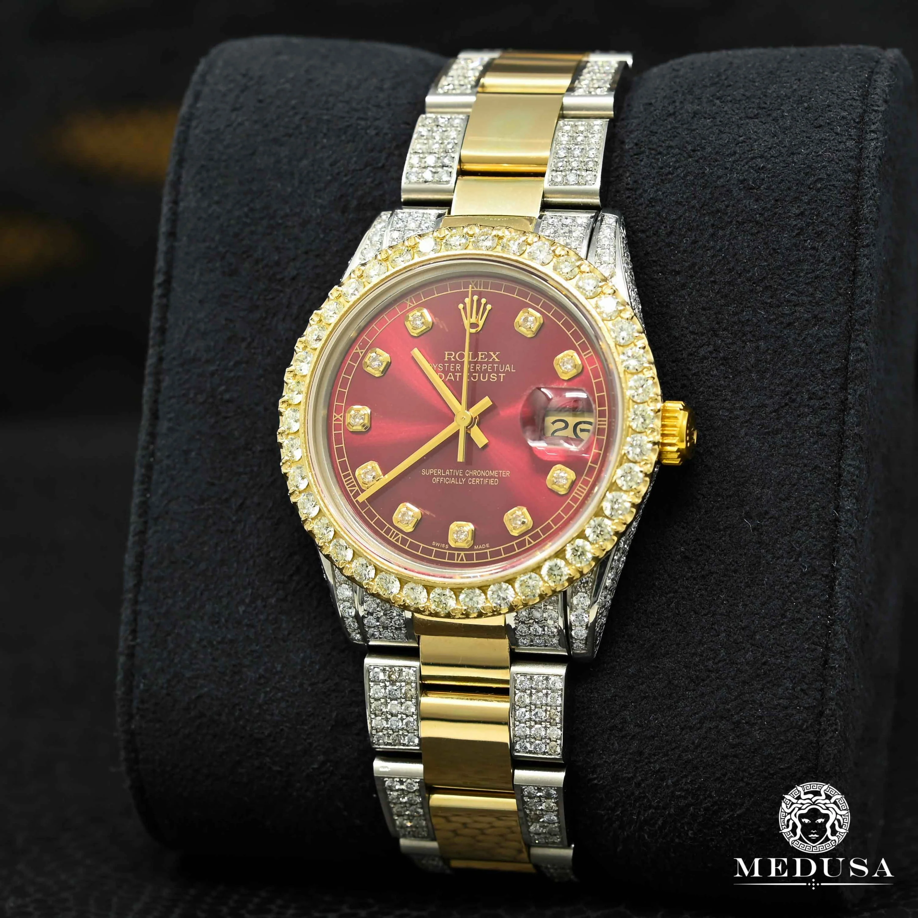 Rolex Datejust 36mm - Oyster Iced Red  - Image 2