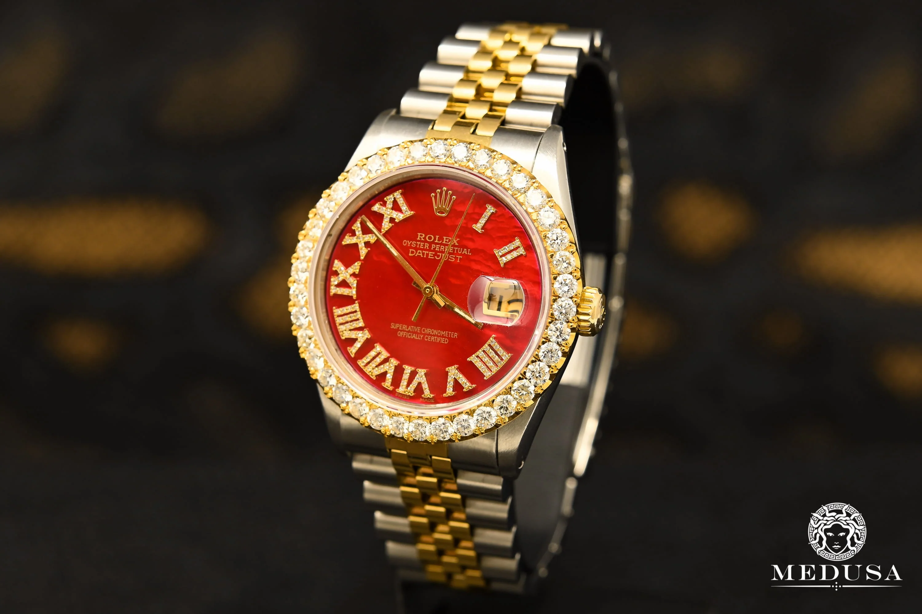 Rolex Datejust 36mm - Red ''Mother of Pearl'' - Image 4