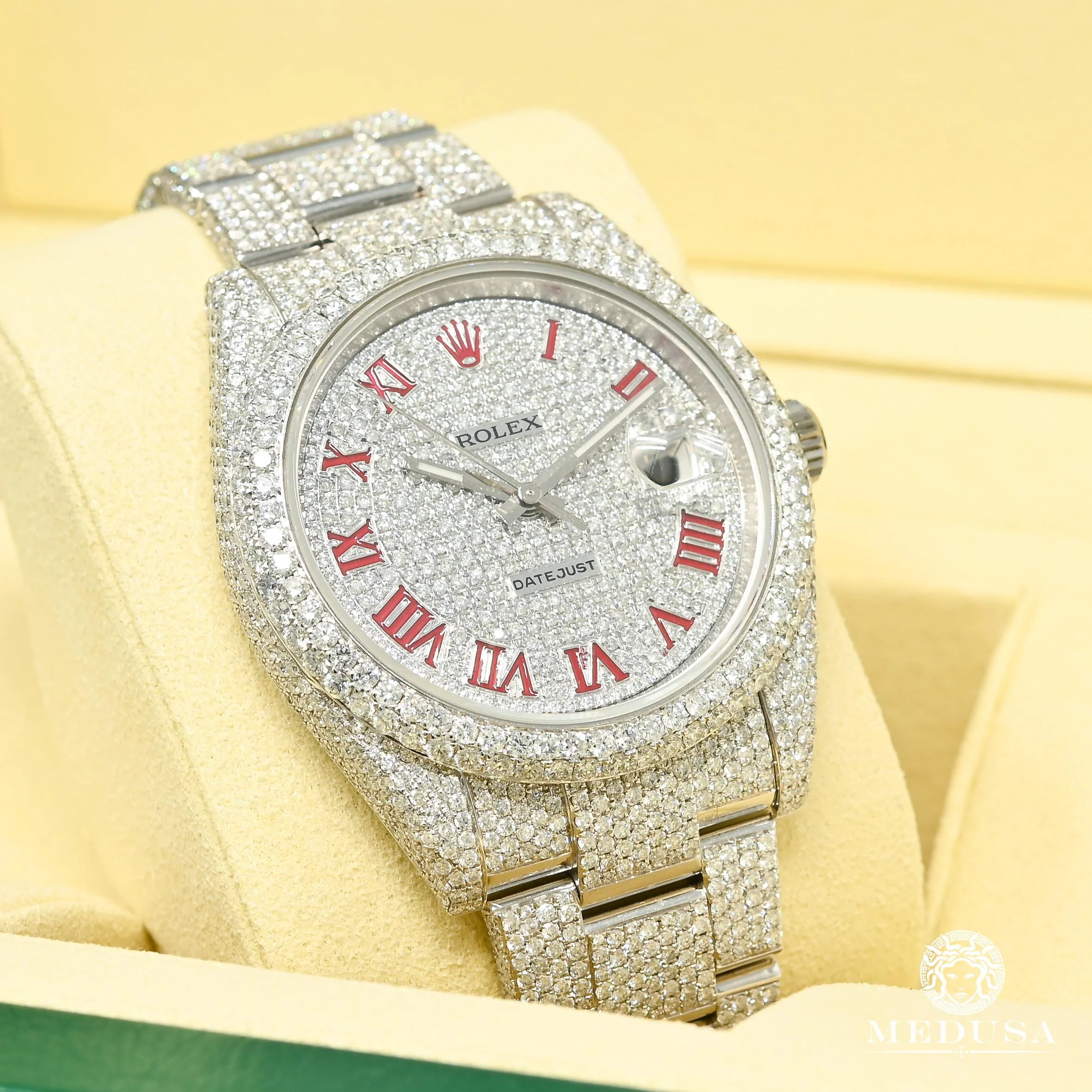Rolex Datejust 41mm - Full Honeycomb Red - Image 3