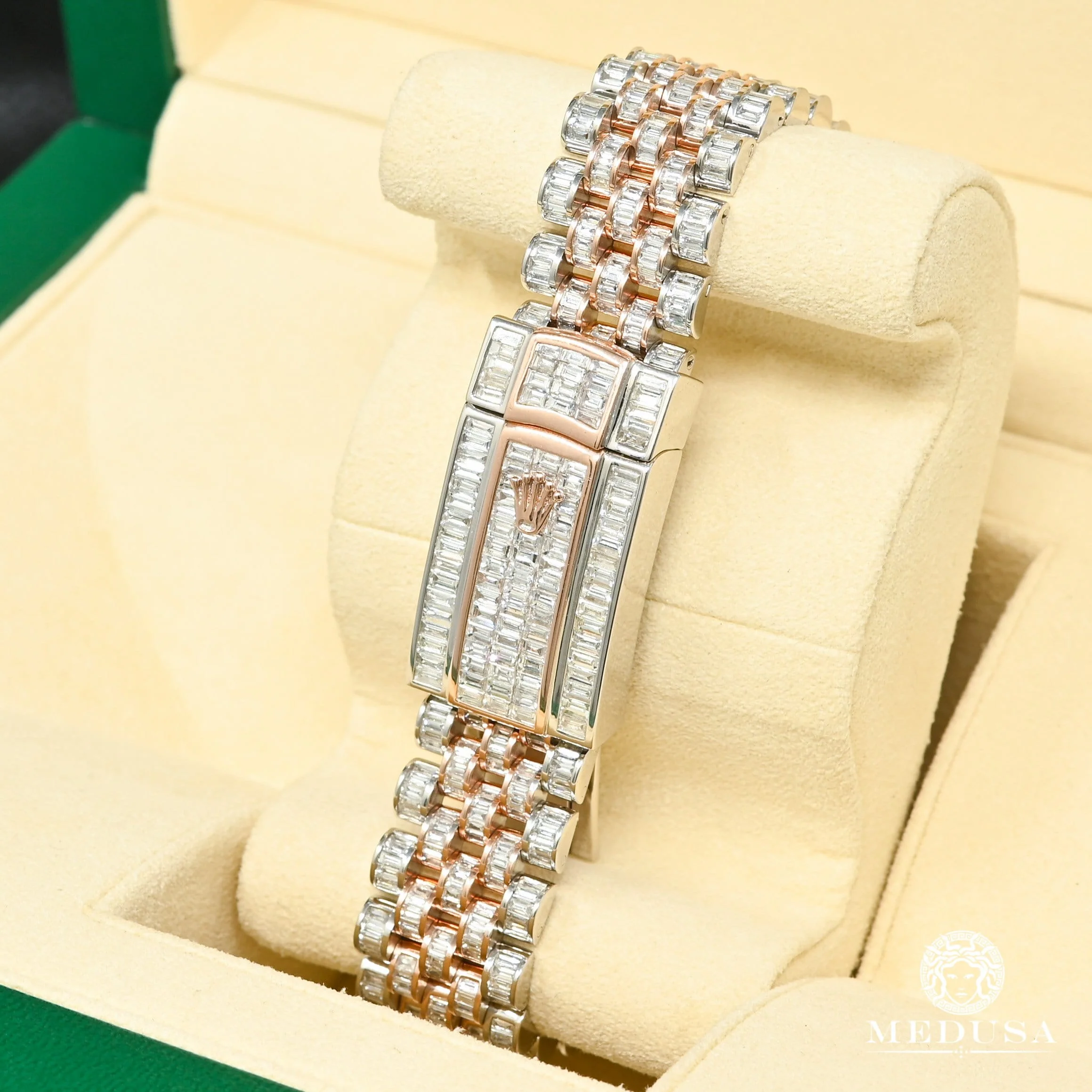 Rolex Datejust 41mm - Wimbledon Everose Emerald Cut  - Image 4