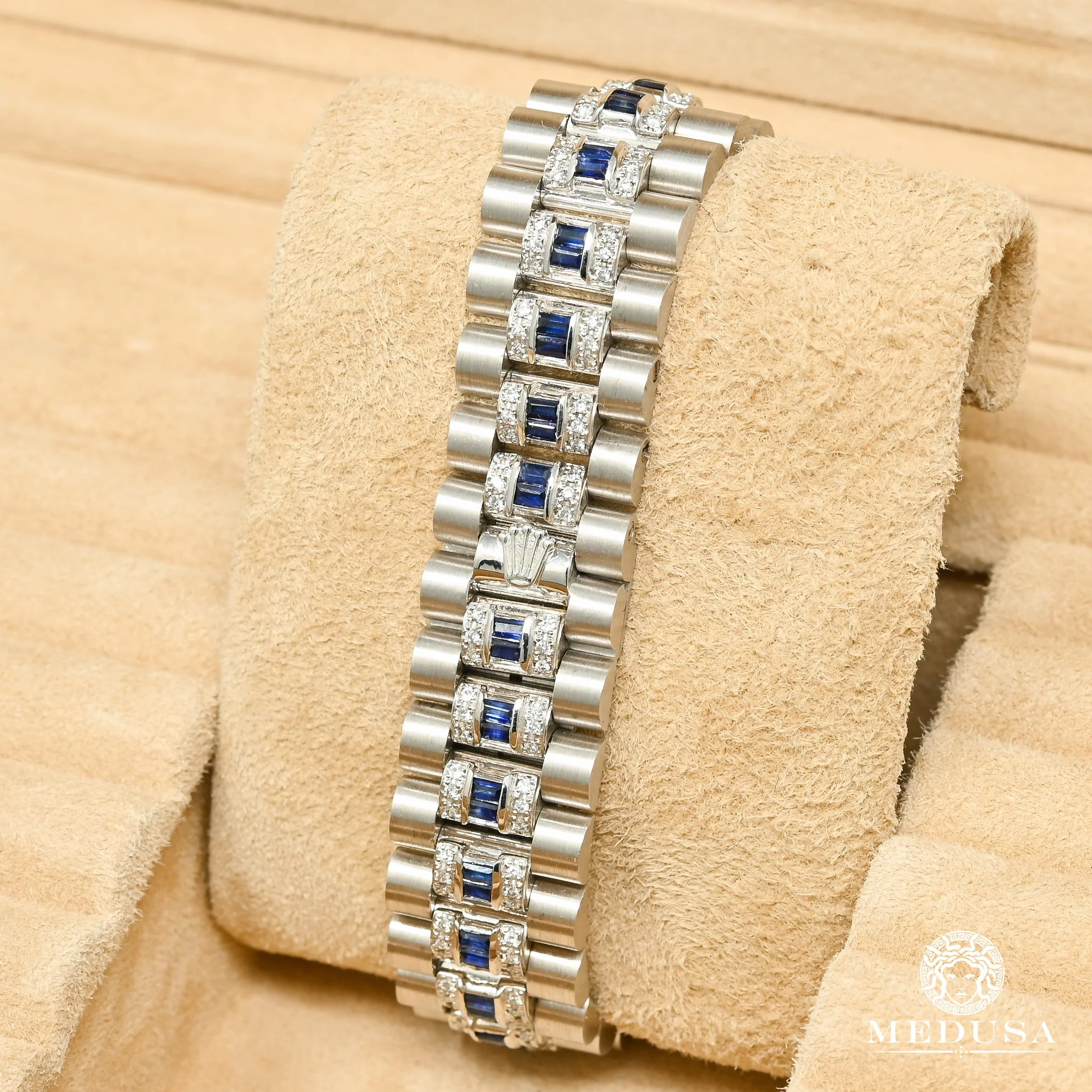 Rolex President Day-Date 36mm - White Gold & Sapphire - Image 5