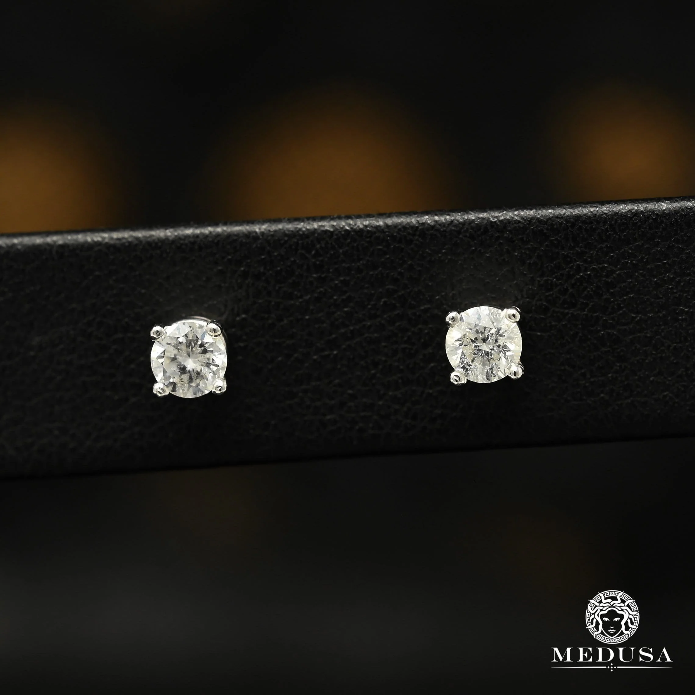 Clous d'oreilles diamant Round X1 - Image 4