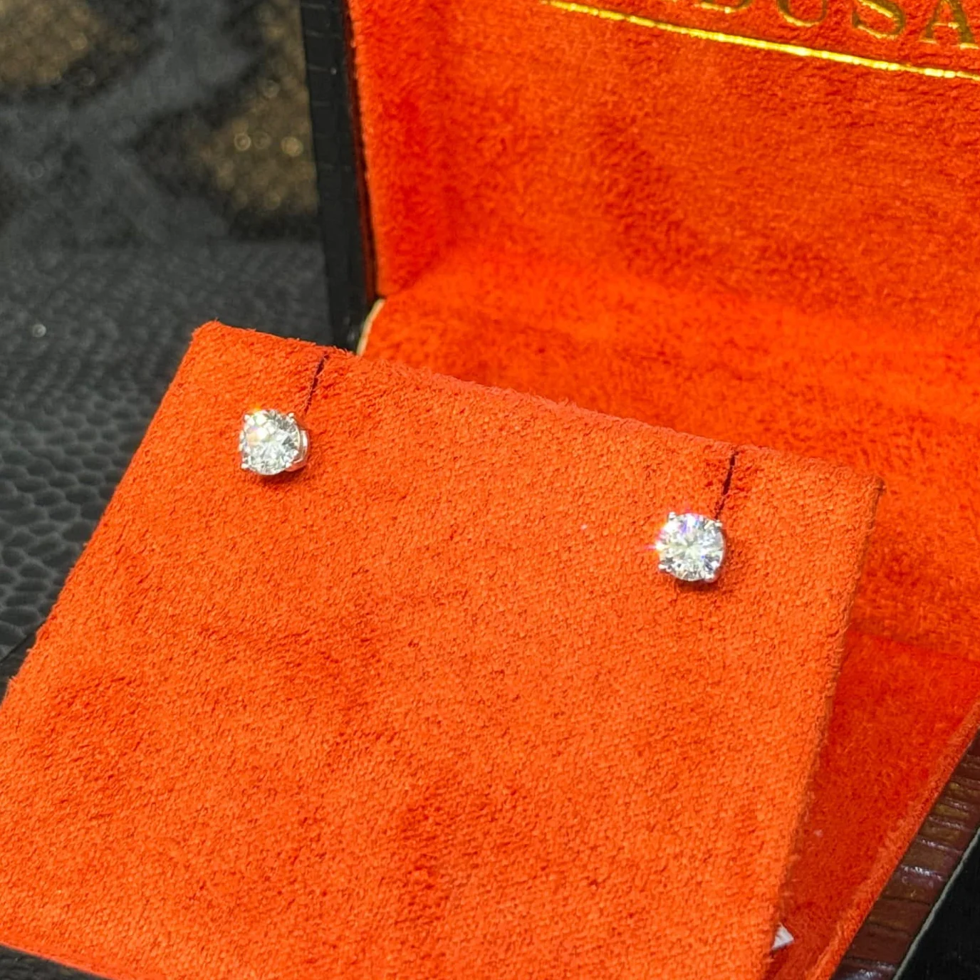 Studs LAB 1.00Ct or blanc (CB2)